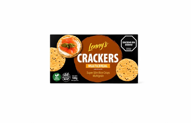 Crackers Multicereal Lenny’s sin gluten 100 gr