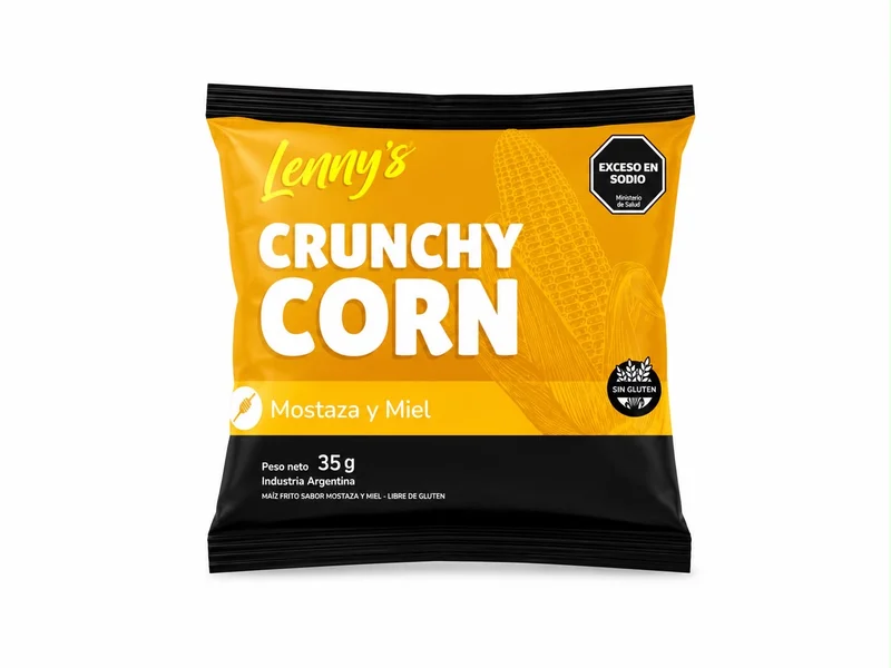 Crunchy Corn Mostaza y Miel Lenny’s sin gluten 35 gr