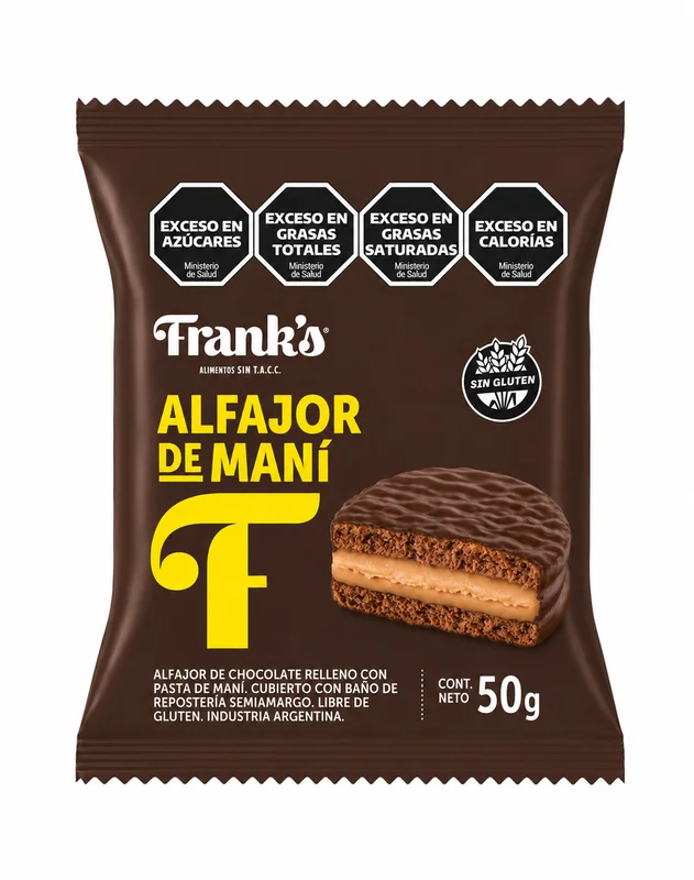 Alfajor de Maní Franks sin gluten
