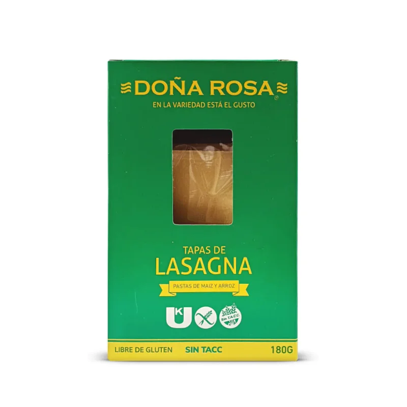 Tapas de Lasagna Doña Rosa sin gluten 180 gr