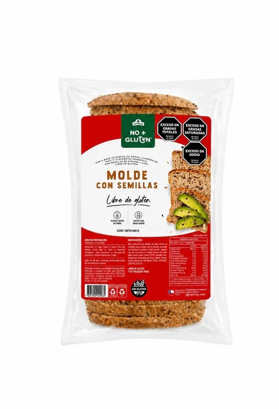 Pan de Molde con Semillas Nutrisa sin gluten 600 gr