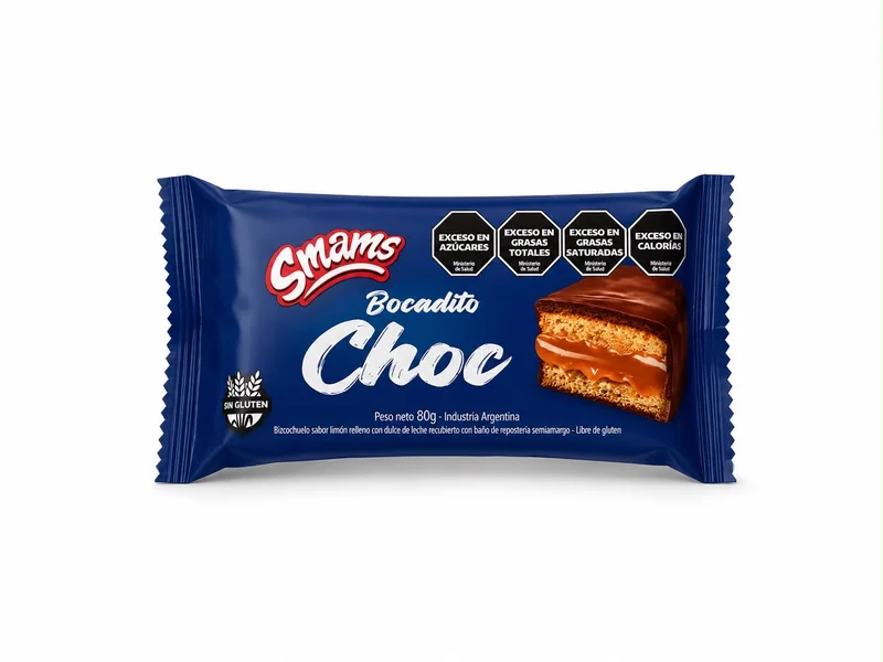 Bocadito Choc Smams sin gluten 80 gr